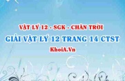 Giải Vật lí 12 trang 14 Chân trời Sáng tạo